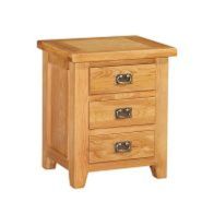 See more information about the Cotswold Oak 3 Drawer Bedside Table